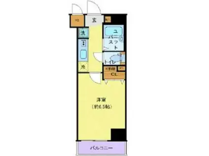 エステムプラザ神楽坂ノース RESIDENCE(1K/4階)の間取り写真