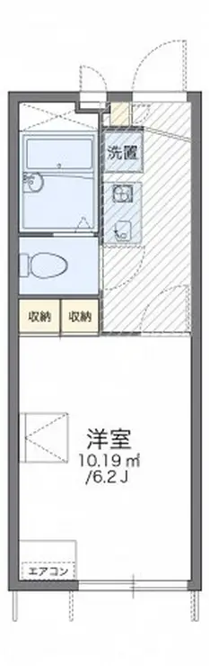 レオパレスアルファード 1階階 間取り