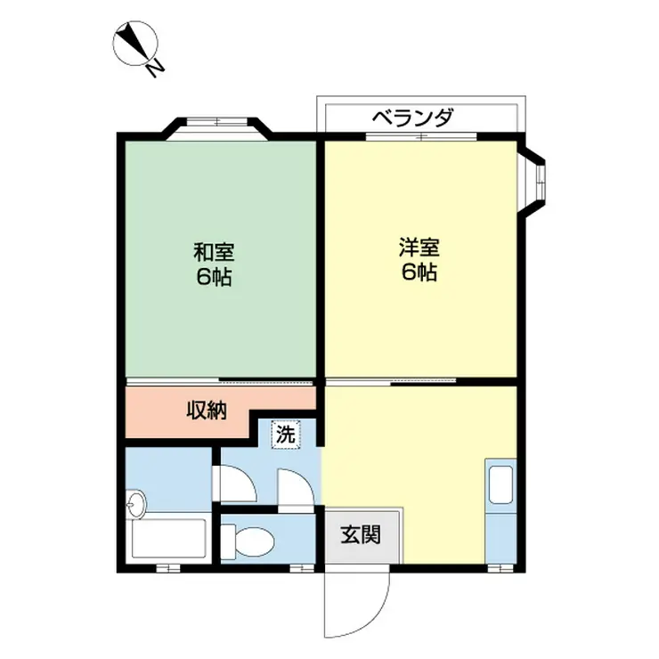 フルーレット南大野 2階階 間取り
