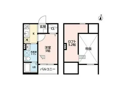 SAN・MARVELOUS (1K/2階)の間取り写真