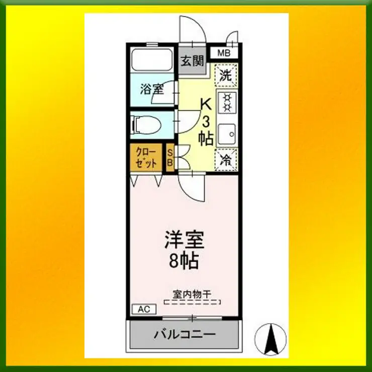 シャトーブリリアント 2階階 間取り