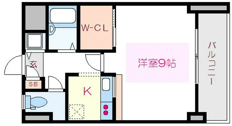 レニエ・ラ・ヴェルトゥ 5階階 間取り