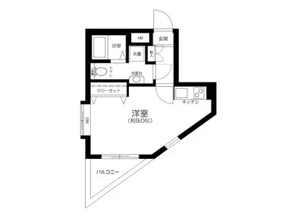 BLESS SETAGAYA(ワンルーム/2階)の間取り写真