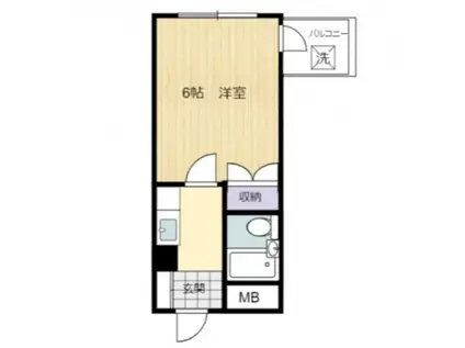 プレアール曙II(1K/2階)の間取り写真