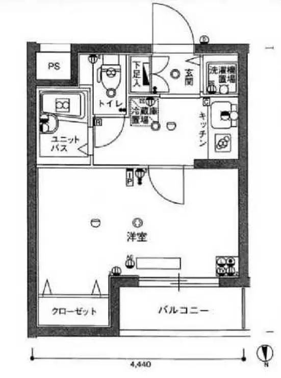 スカイコート池袋西弐番館 1階階 間取り