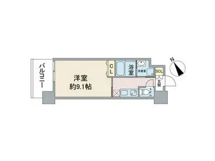 GOKISO TERRACE(1K/4階)の間取り写真