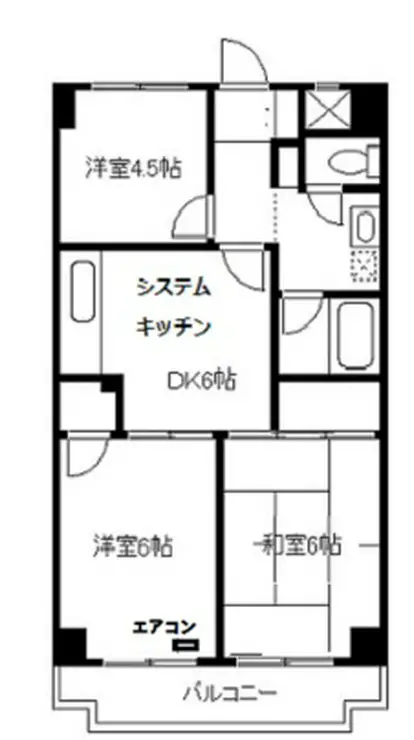 シャトーサンハイム 4階階 間取り