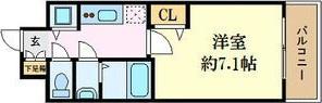 プレサンス金山コネクト(1K/5階)の間取り写真
