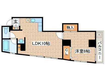 ドエール王子(1LDK/3階)の間取り写真