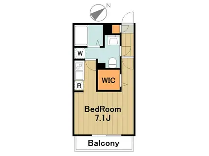 リブリ・グランシエル(1K/2階)の間取り写真