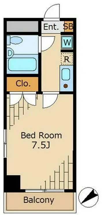 レイクパレス 4階階 間取り