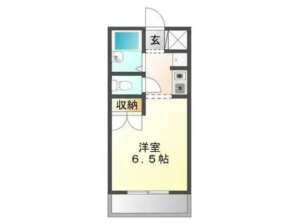 セントバレンタインハイツA棟(1K/5階)の間取り写真