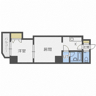 ストラッセ本郷(1LDK/8階)の間取り写真