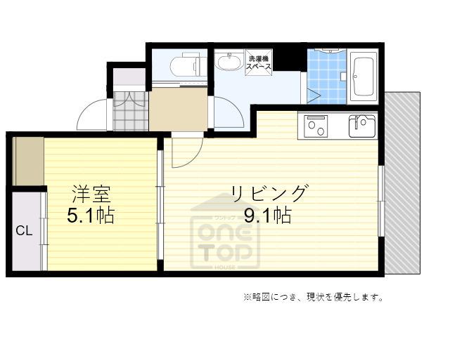 プリヴェ豊中曽根(1LDK/1階)の間取り写真