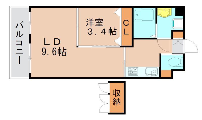 NO82 EMPRESS(1LDK/5階)の間取り写真