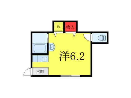 ハイムかしわ(ワンルーム/1階)の間取り写真