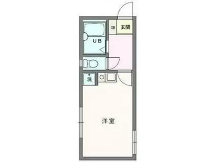 クンストハウス茅ヶ崎館(1K/1階)の間取り写真