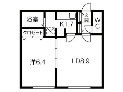 PLATA FAZ(1LDK/3階)の間取り写真