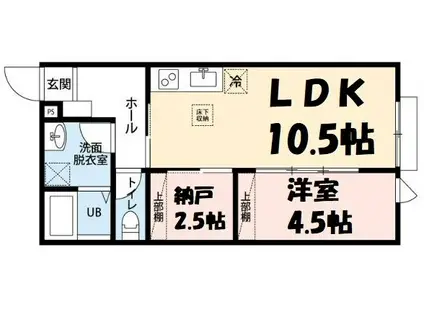 川上コーポ2(1SLDK/1階)の間取り写真