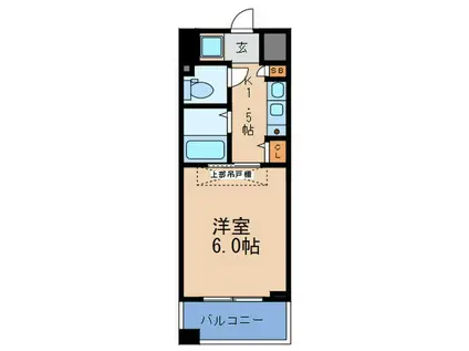 エステムコート梅田・リトリーヴ(1K/6階)の間取り写真