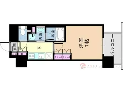 アーバネックス江坂広芝(1K/8階)の間取り写真