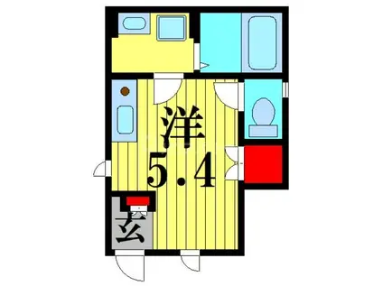 LEO五拾弐番館(ワンルーム/1階)の間取り写真