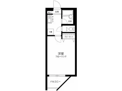 SH弘明寺(1K/1階)の間取り写真