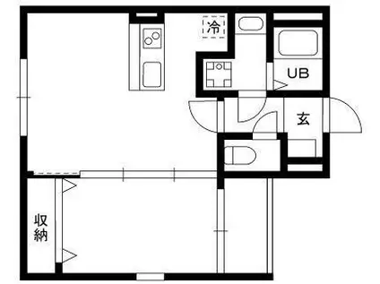 DEAR ECLASS TORITSUDAIディア イークラス トリ(1LDK/3階)の間取り写真
