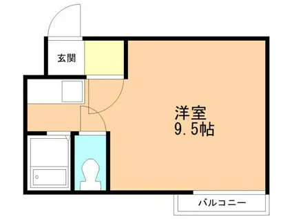 大木戸ビル(ワンルーム/5階)の間取り写真