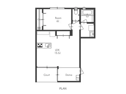 KOTKA(1LDK/1階)の間取り写真