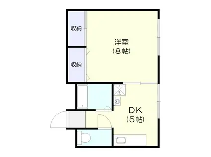 リヴァージュ・ナガイ(1DK/3階)の間取り写真