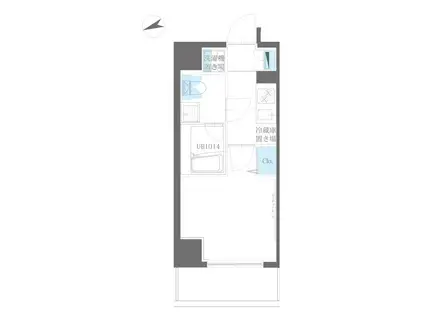 ハーモニーレジデンス品川ウエスト(1K/5階)の間取り写真