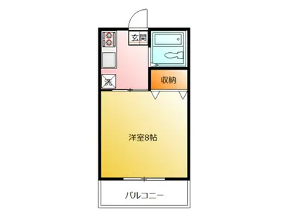 パナハイツMA(1K/2階)の間取り写真