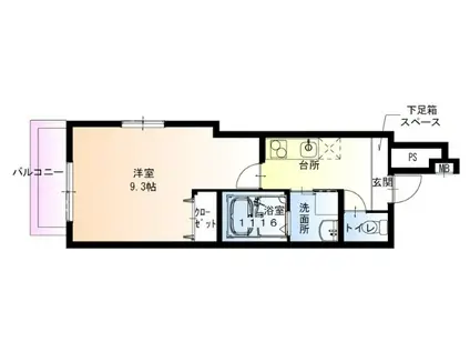 フジパレス門真本町V番館(1K/1階)の間取り写真