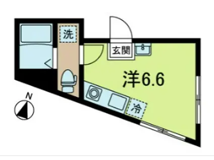 COSTA DEL SOL方南町(ワンルーム/3階)の間取り写真