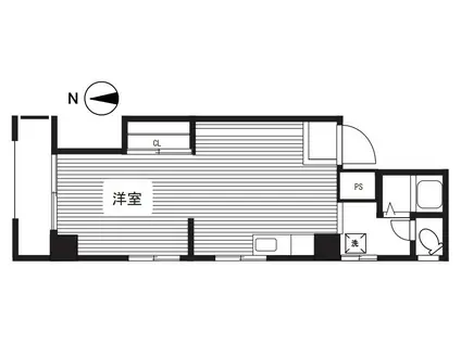 田村ビル(ワンルーム/4階)の間取り写真