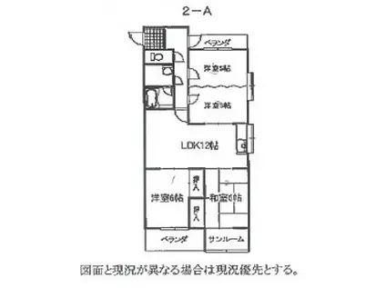 メゾンやすむろII(4LDK/2階)の間取り写真