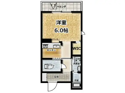 COZY HOUSE(ワンルーム/2階)の間取り写真