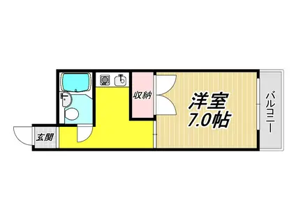 ロイヤルメゾン武庫之荘VII(1K/5階)の間取り写真