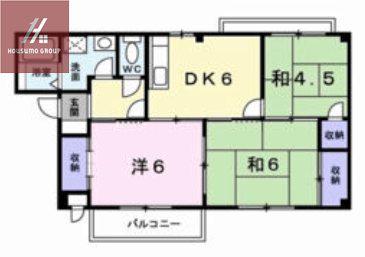 サンヴィレッジ上尾I(3DK/2階)の間取り写真