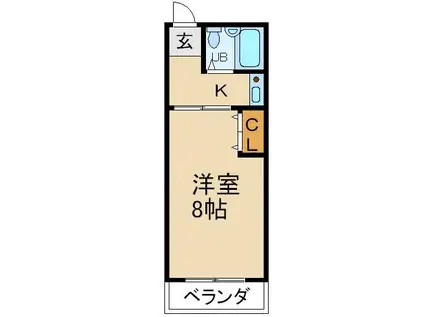 S&Yハイツ(1K/1階)の間取り写真