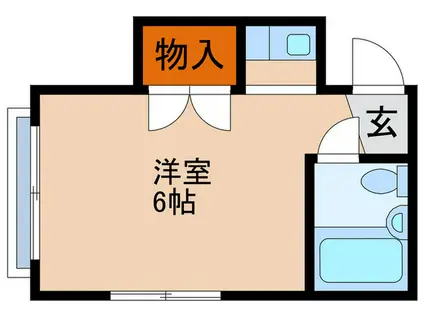 第二末廣ビル(ワンルーム/2階)の間取り写真