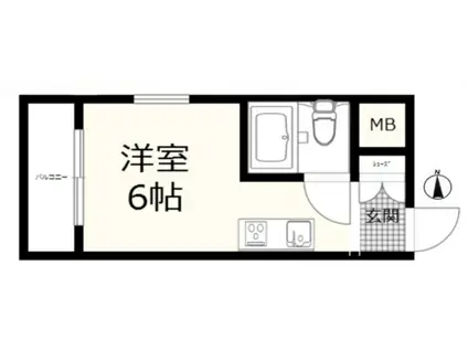 メゾン・ド・エムロード(ワンルーム/4階)の間取り写真