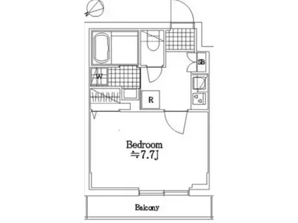 シースペース志村坂上(1K/4階)の間取り写真