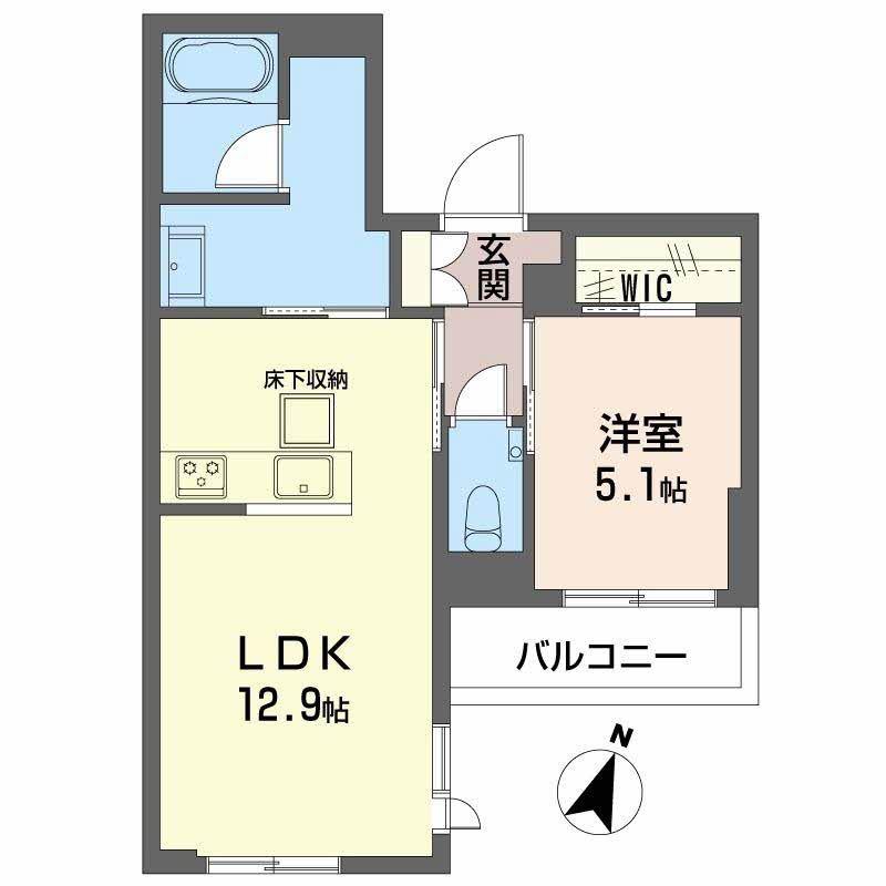 SHAMAISON GARDENS 六甲(1LDK/1階)の間取り写真