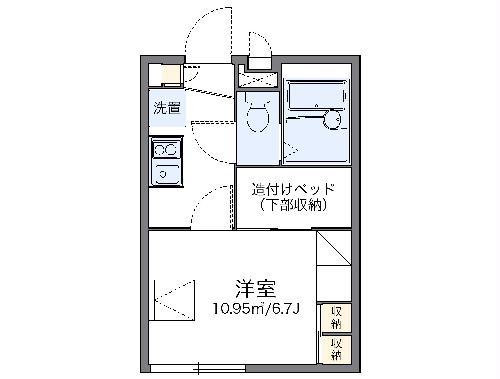 レオパレスMAIKA(1K/2階)の間取り写真