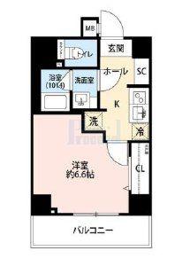 プレール・ドゥーク板橋本町III(1K/7階)の間取り写真