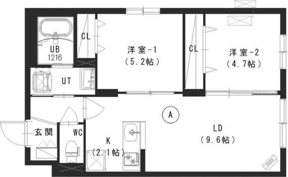  ルチアーノN35(2LDK/1階)の間取り写真