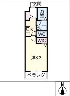 MAISON西高蔵イースト(1K/3階)の間取り写真
