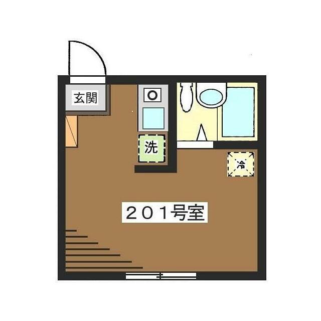 レジェンド代官山(ワンルーム/2階)の間取り写真
